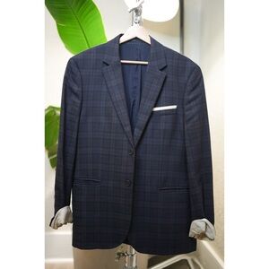 H&M men’s 42R slim fit plaid blazer